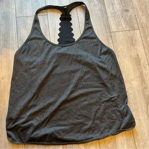 Lululemon Black Scalloped Tank Top